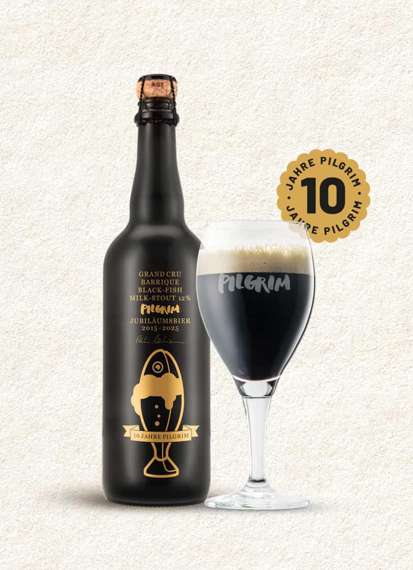 JUBILÄUMSBIER 2025 BLACKFISH 12% Holzfassgereiftes Milk-Stout