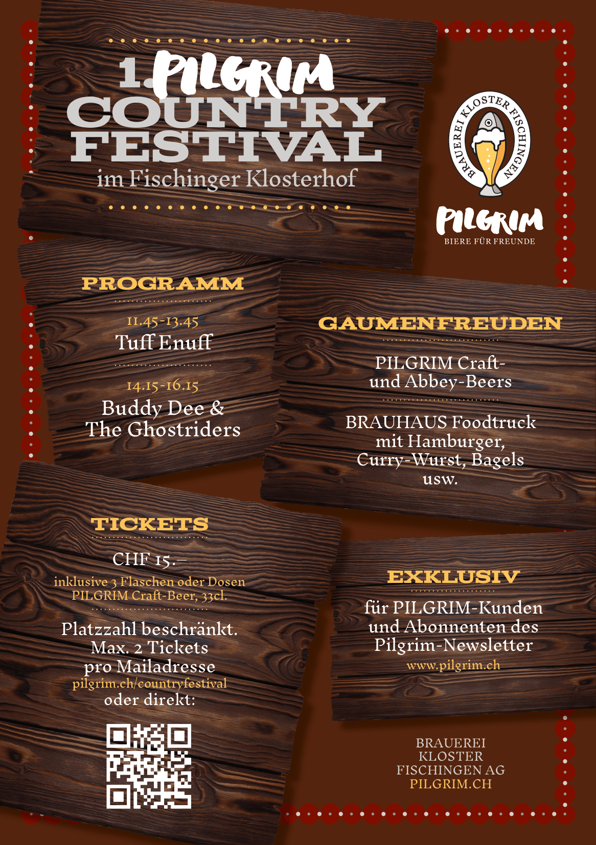 PILGRIM Herbstbierfest am 19.9. von 11.30-17.00