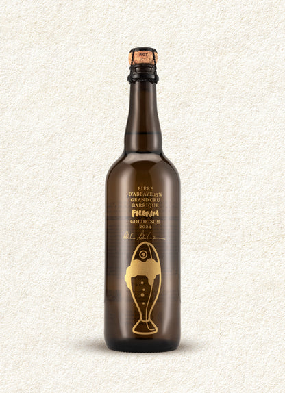 GOLDFISCH JAHRGANGSBIER 2024 LIMITED EDITION 15% im Geschenk-Kistli aus Holz